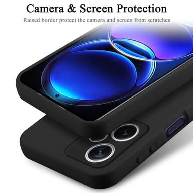 Redmi Note 12 Pro Plus 5G silikondeksel case (Svart)