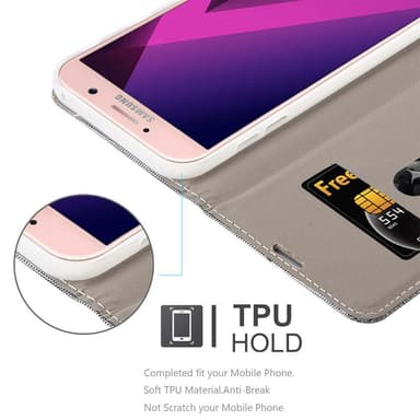Samsung Galaxy A7 2017 lommebokdeksel etui (grå)