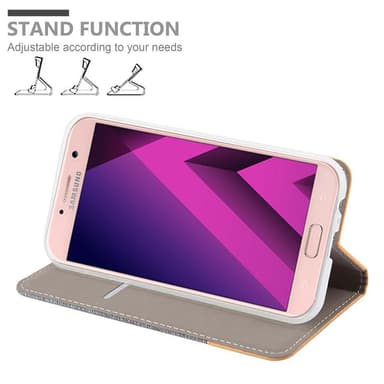 Samsung Galaxy A7 2017 lommebokdeksel etui (grå)