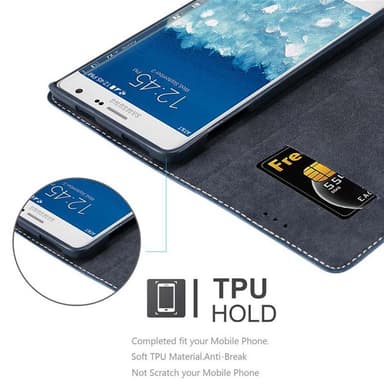 Samsung Galaxy NOTE EDGE Deksel Case Cover (blå)