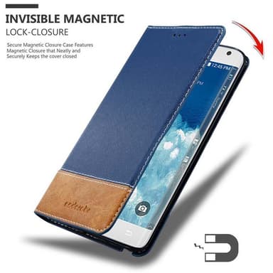 Samsung Galaxy NOTE EDGE Deksel Case Cover (blå)