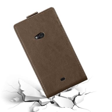 Nokia Lumia 625 deksel flip cover (brun)