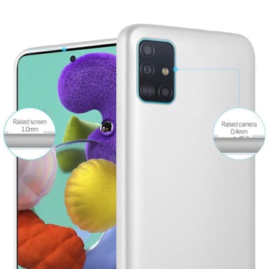 Deksel Samsung Galaxy A51 5G Case Cover (sølv)