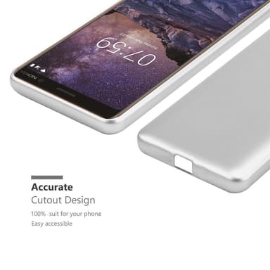 Deksel Nokia 7 PLUS Case Cover (sølv)