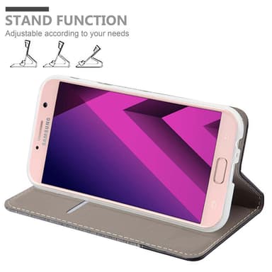 Samsung Galaxy A7 2017 lommebokdeksel etui (grå)