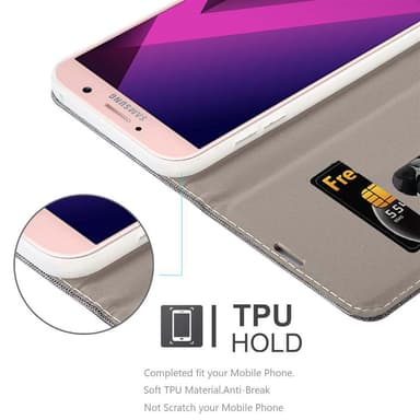 Samsung Galaxy A7 2017 lommebokdeksel etui (grå)