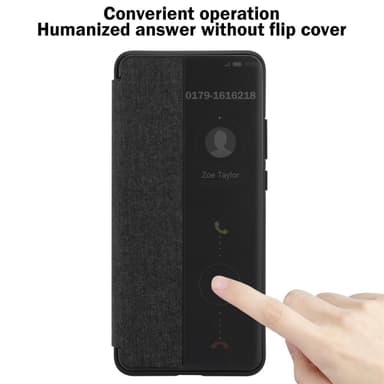 Huawei P40 lommebokdeksel etui (svart)