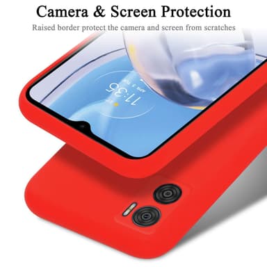 Motorola MOTO E22 / E22i silikondeksel case (rød)