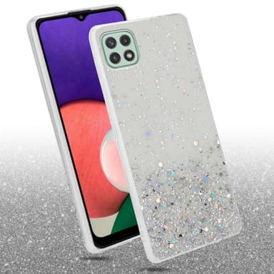 Samsung Galaxy A22 5G Silikondeksel Glitter