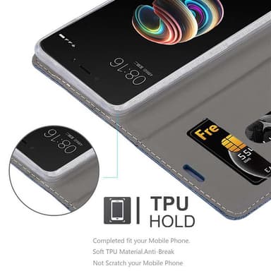 Xiaomi RedMi 5A lommebokdeksel etui (blå)