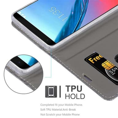 ZTE Blade V9 lommebokdeksel etui (grå)