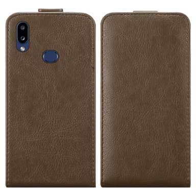 Samsung Galaxy A10s / M01s deksel flip cover (brun)