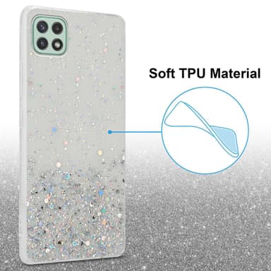 Samsung Galaxy A22 5G Silikondeksel Glitter