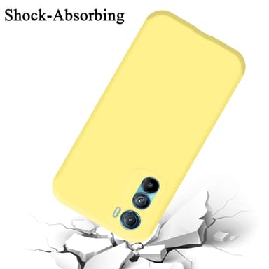 Motorola EDGE 30 silikondeksel case (gul)