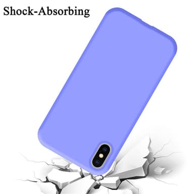 iPhone X / XS silikondeksel case (lilla)
