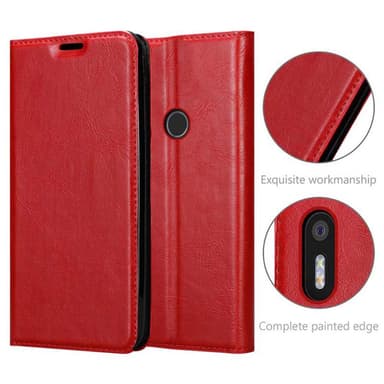 BQ Aquaris X5 PLUS lommebokdeksel case (rød)