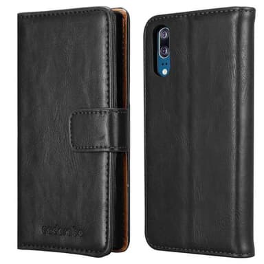 Huawei P20 lommebokdeksel etui (svart)