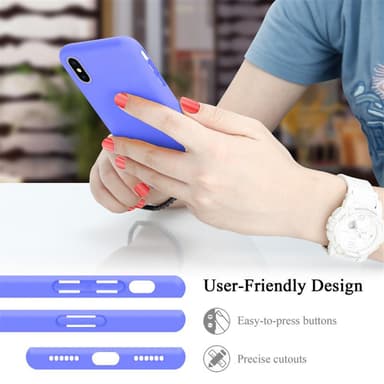 iPhone X / XS silikondeksel case (lilla)