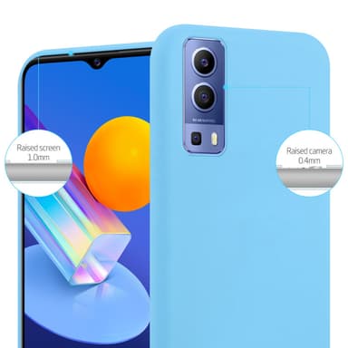 Deksel Vivo Y52 5G / Y72 5G Silikon cover (blå)
