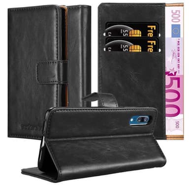 Huawei P20 lommebokdeksel etui (svart)