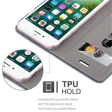 iPhone 7 / 7S / 8 / SE 2020 lommebokdeksel etui (blå)