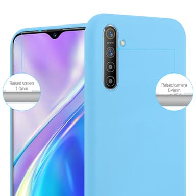 Deksel Realme X2 / XT / Oppo K5 Silikon cover (blå)