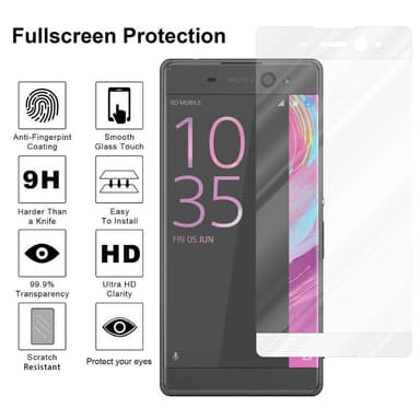 Sony Xperia XA ULTRA Skjermbeskytter Skärmskydd (hvit)
