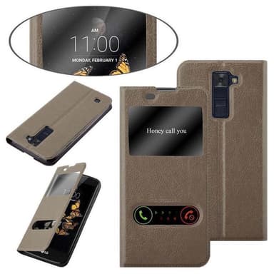 LG K8 2016 lommebokdeksel cover (brun)