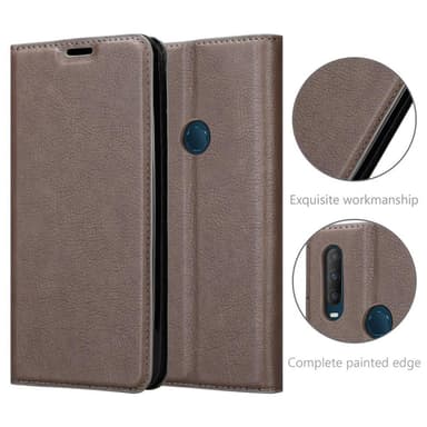 Alcatel 3L 2020 lommebokdeksel case (brun)
