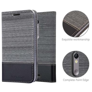 Motorola MOTO X3 lommebokdeksel etui (grå)