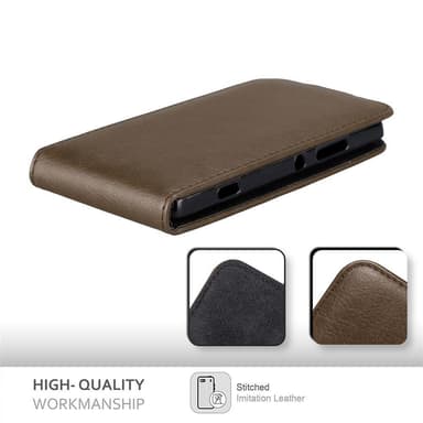 Sony Xperia SP deksel flip cover (brun)