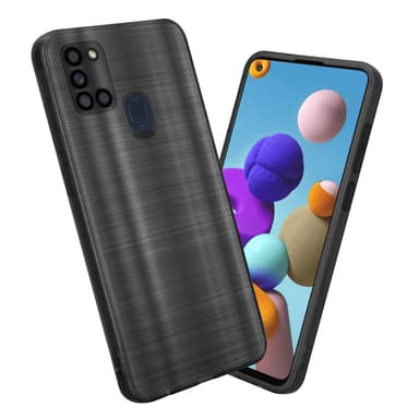 Samsung Galaxy A21s Silikondeksel Beskyttelse (svart)