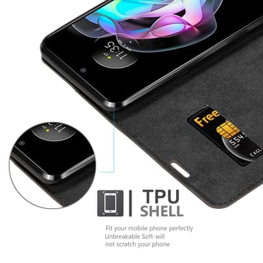 Motorola EDGE 20 lommebokdeksel case (brun)