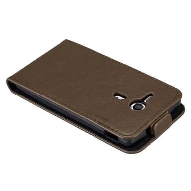 Sony Xperia SP deksel flip cover (brun)