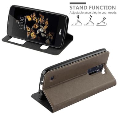 LG K8 2016 lommebokdeksel cover (brun)
