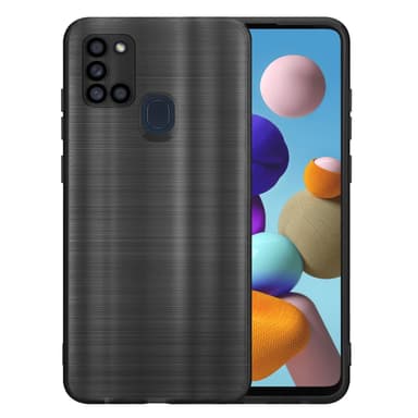 Samsung Galaxy A21s Silikondeksel Beskyttelse (svart)