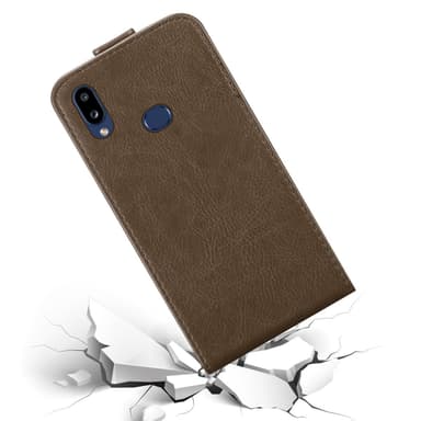 Samsung Galaxy A10s / M01s deksel flip cover (brun)