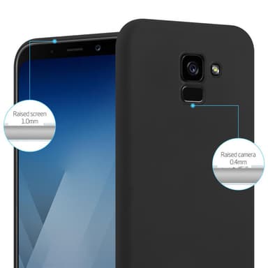 Deksel Samsung Galaxy A5 2018 Silikon cover (svart)