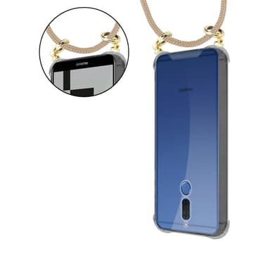 Huawei MATE 10 LITE Deksel med Halskjede (brun)