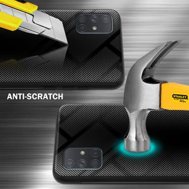 Samsung Galaxy A71 4G Deksel Case Cover (svart)