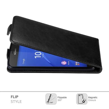 Sony Xperia Z3 COMPACT deksel flip cover (svart)