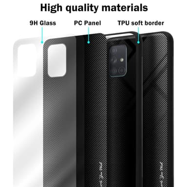 Samsung Galaxy A71 4G Deksel Case Cover (svart)