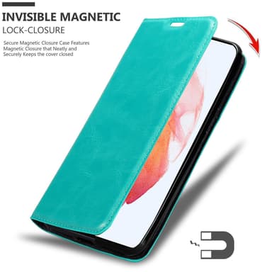 Samsung Galaxy S21 PLUS lommebokdeksel case (turkis)