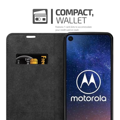 Motorola ONE VISION lommebokdeksel case (brun)