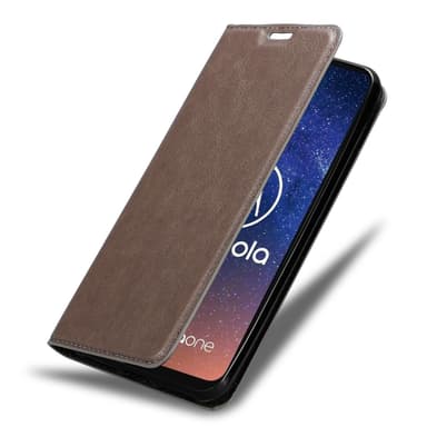 Motorola ONE VISION lommebokdeksel case (brun)