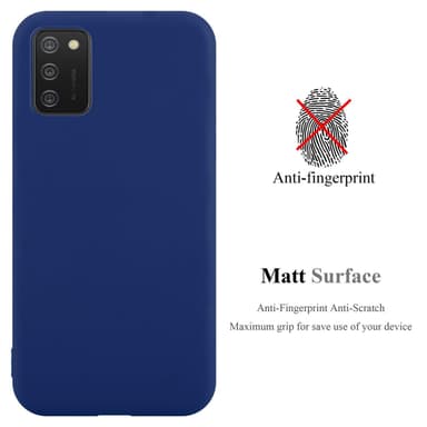Deksel Samsung Galaxy A02s Silikon cover (blå)