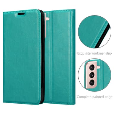 Samsung Galaxy S21 PLUS lommebokdeksel case (turkis)