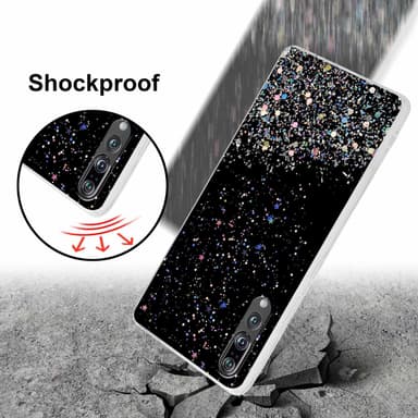 Huawei P20 PRO / P20 PLUS Silikondeksel Glitter (svart)