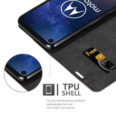 Motorola ONE VISION lommebokdeksel case (brun)