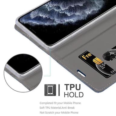 iPhone 11 PRO lommebokdeksel etui (blå)